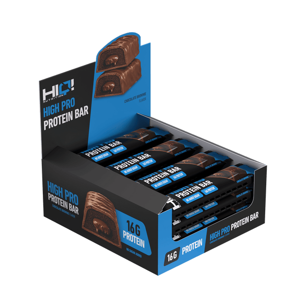 HIQ High Pro Protein Bar 12*55g Chocolate Brownie Flavor