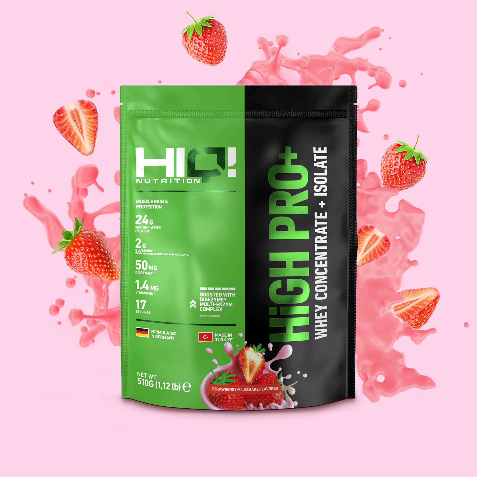 その他 High-chu strawberry 160ml HIQ High Pro+ 510gr | Whey & İzole Protein Tozu – HIQ Nutrition