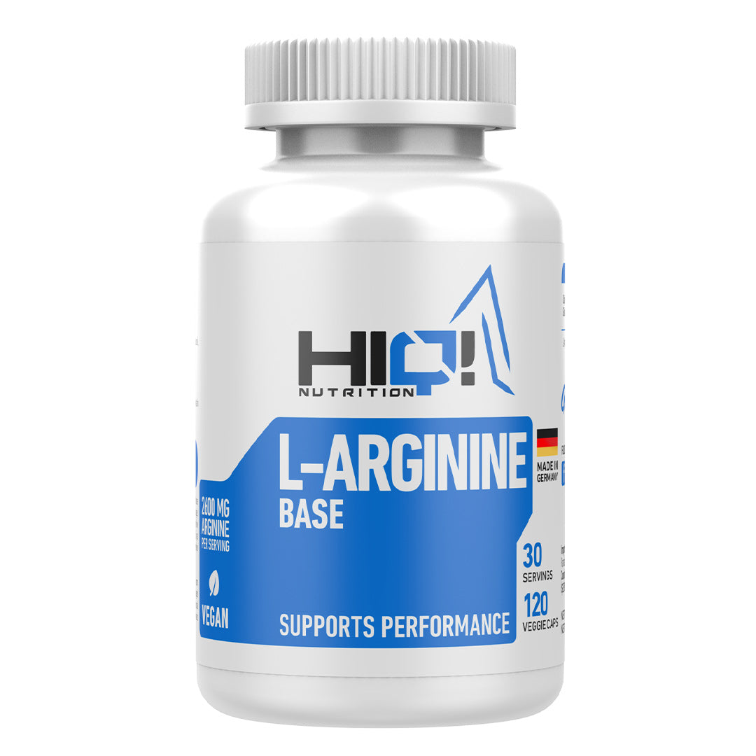 HIQ Arginine Base 120 Caps.