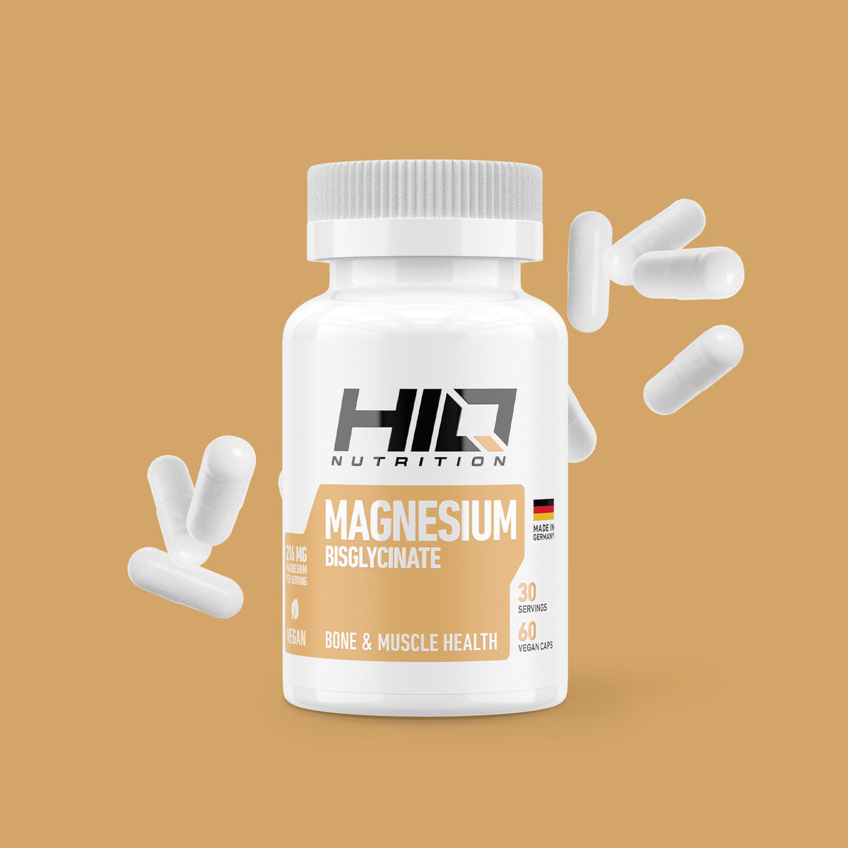 HIQ Magnesium Bisglycinate 60 Kapsül