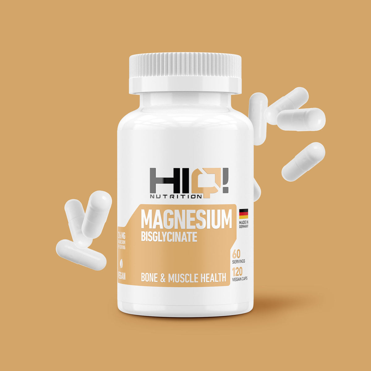 HIQ Magnesium Bisglycinate 120 Kapsül