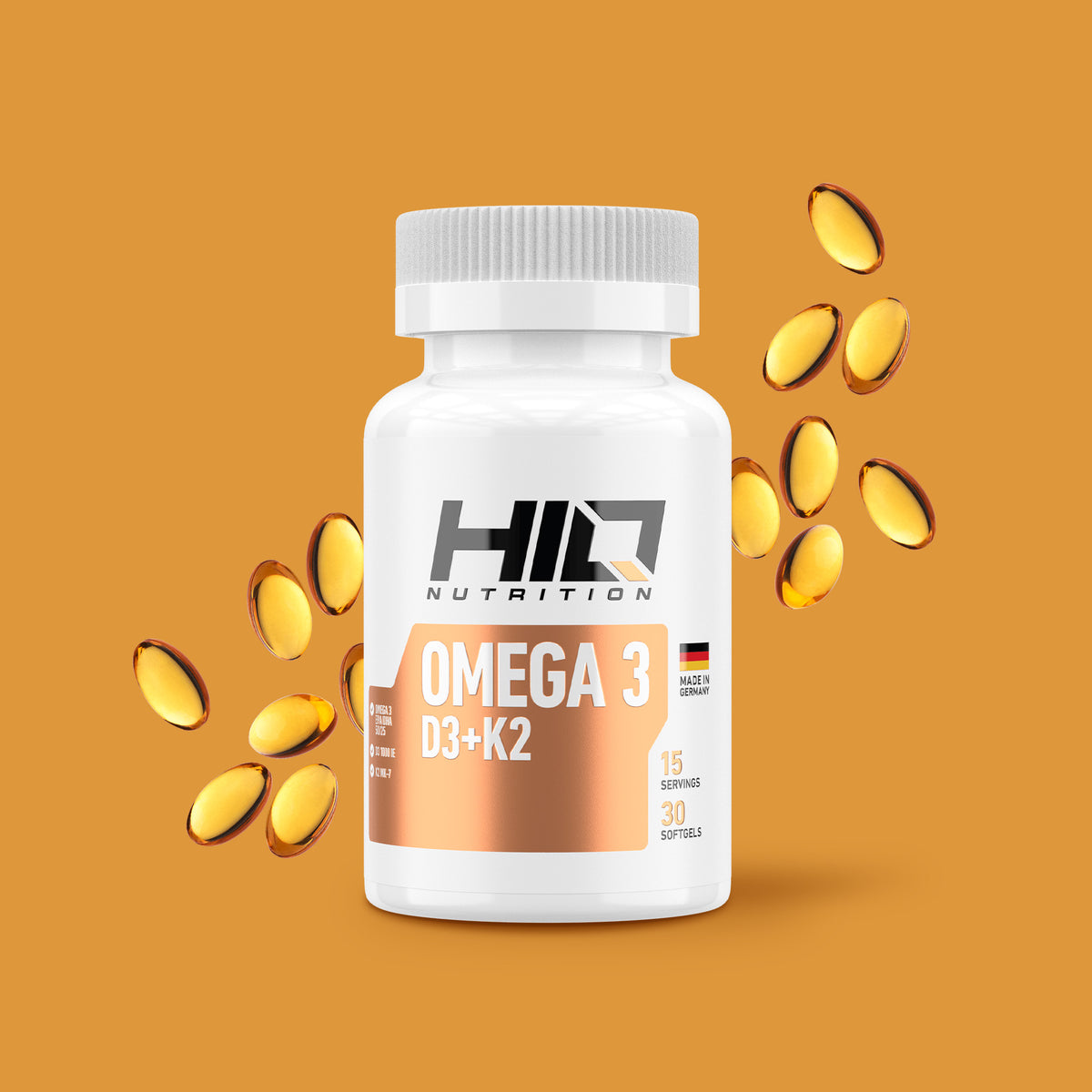 HIQ OMEGA 3 D3+K2 PREMIUM COMPLEX 30 SOFTGEL