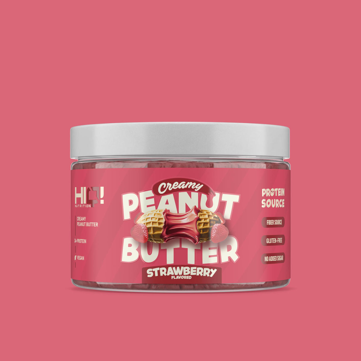 HIQ Peanut Butter 500g Strawberry Flavored
