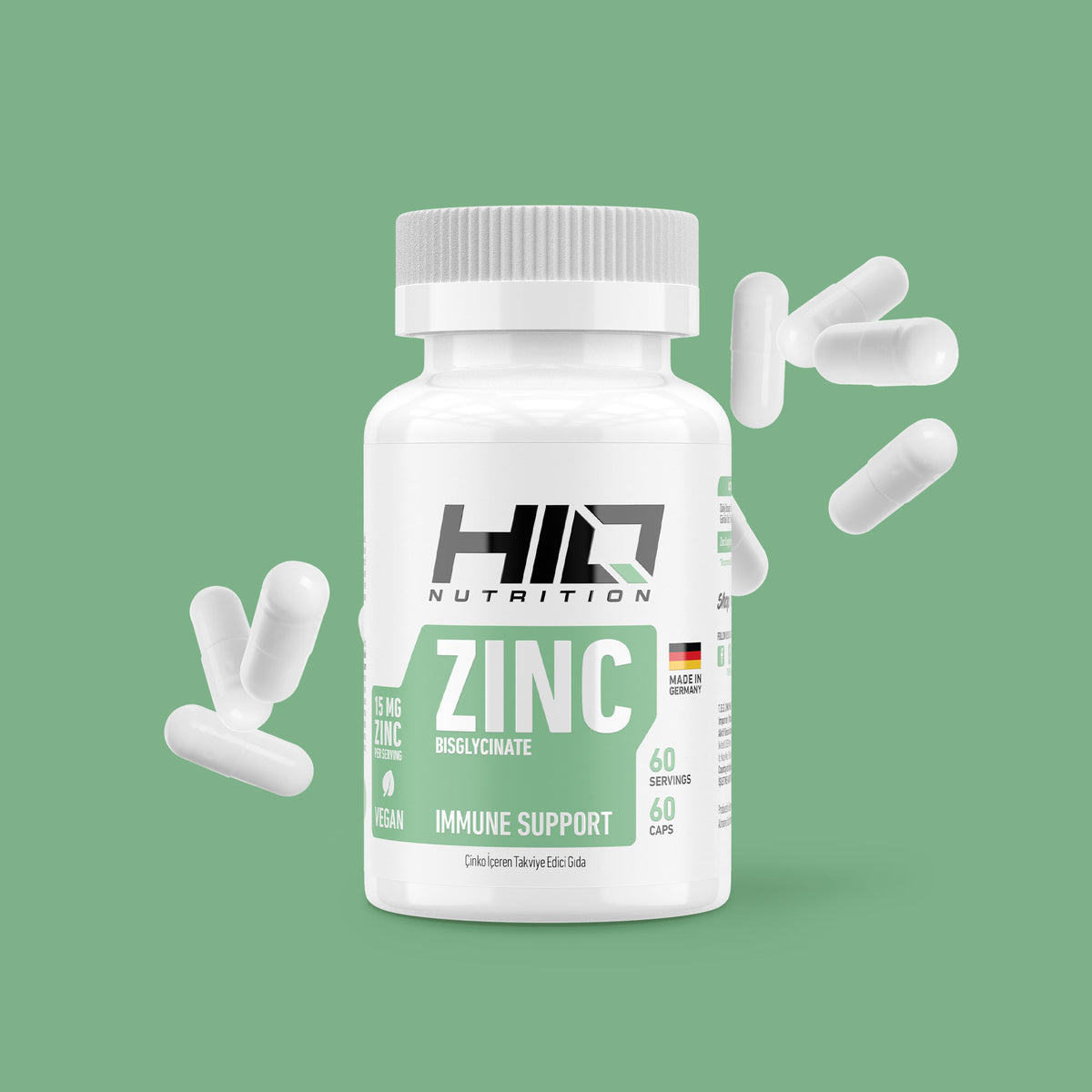 HIQ Zinc 60 Kapsül